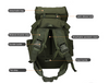 Heavy Duty Olive Drab olive drab Military Backpack Outdoor