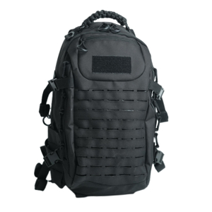 Laser Cut Black Military Backpack For Mens