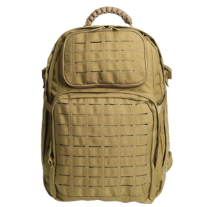 Drain Hole Khaki Military Backpack With Hydration