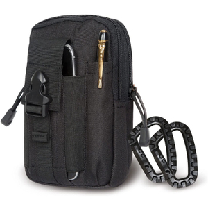 Compact Black Molle Pouch For Travel