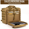 Compression Strap Khaki Military Backpack For Women