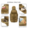 Durable Slim Tactical Sling Bag For Unisex